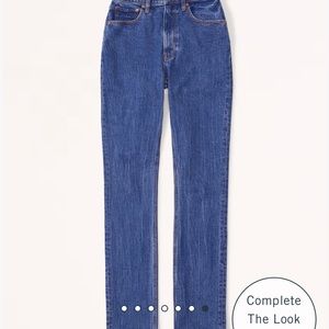 Abercrombie and Fitch Curve Love Ultra High Rise 90s Slim Straight Jean size 31